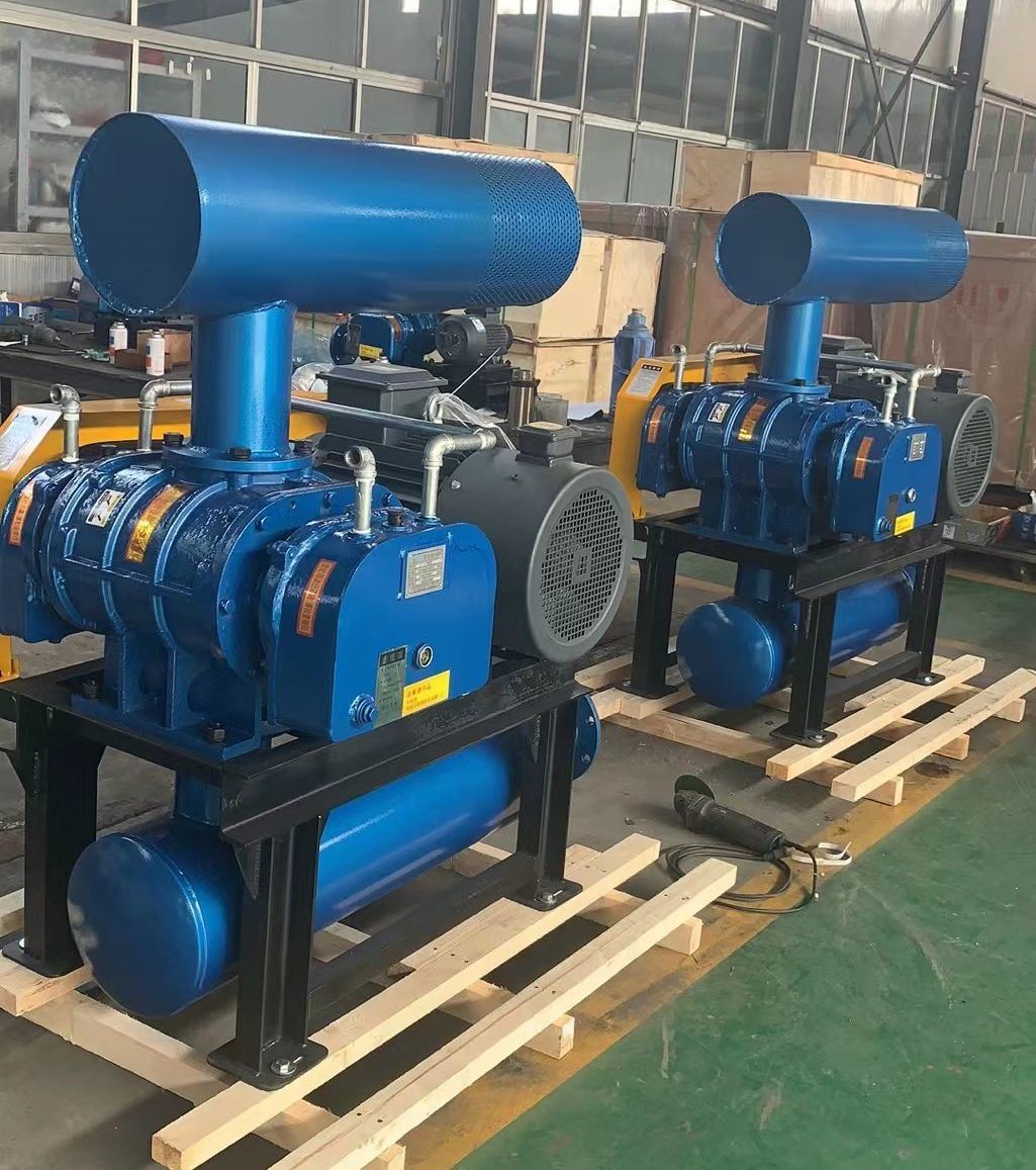 Augstas kvalitātes garneļu dubļu dīķis āra liela gaisa tilpuma sakņu pūtējs: akvakultūras efektivitātes uzlabošana